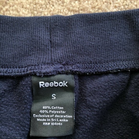 Reebok Women's Fleece Joggers/Track Pants, Size Small, Navy Blue, Polyester - Picture 5 of 10
